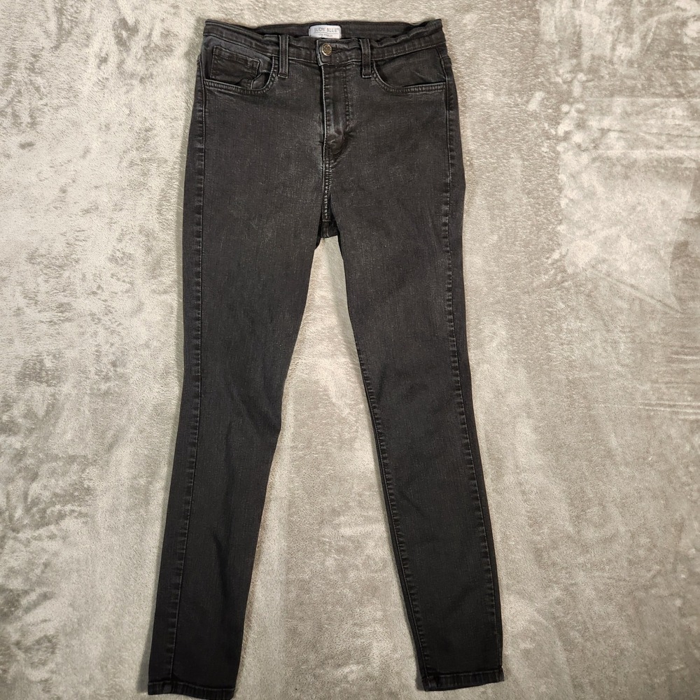 Judy Blue Jeans Women's Size 9 27X29‎ Charcoal Gray Skinny Leg Stretch Denim